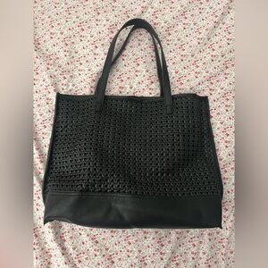 Anthropology Black Tote Bag